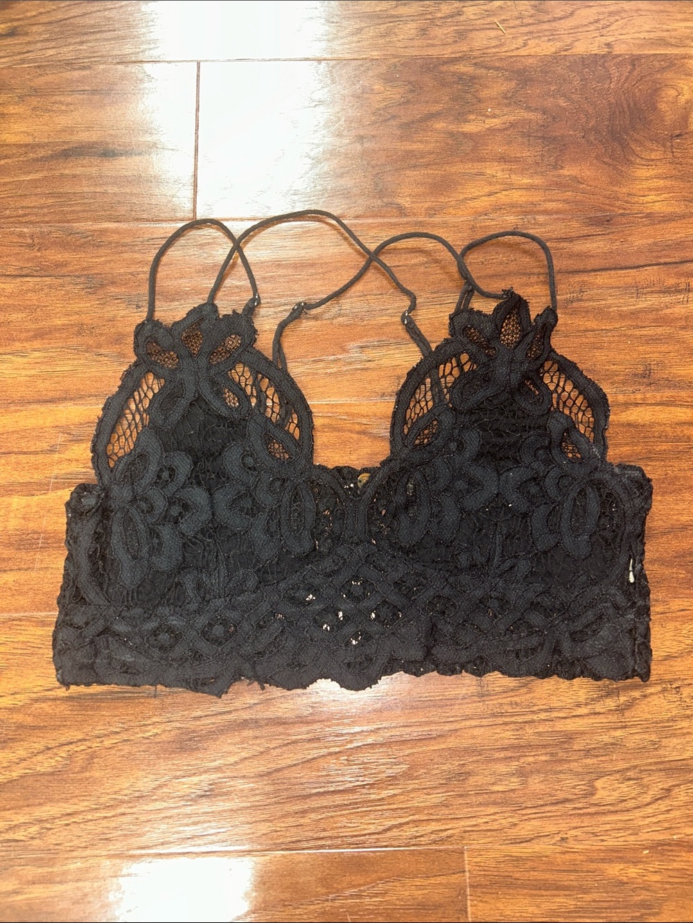 Black Free People Adella Bralette